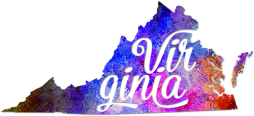 Bleed Area May Not Be Visible - State Of Virginia Art (600x480), Png Download