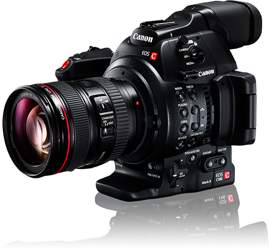 Professional Video Camera Png Transparent Image - Canon Eos C100 Mark Iii (538x498), Png Download