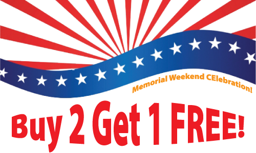 Memorial Day Ce Sale - Memorial Day Sale Buy Two Get One Free (500x300), Png Download