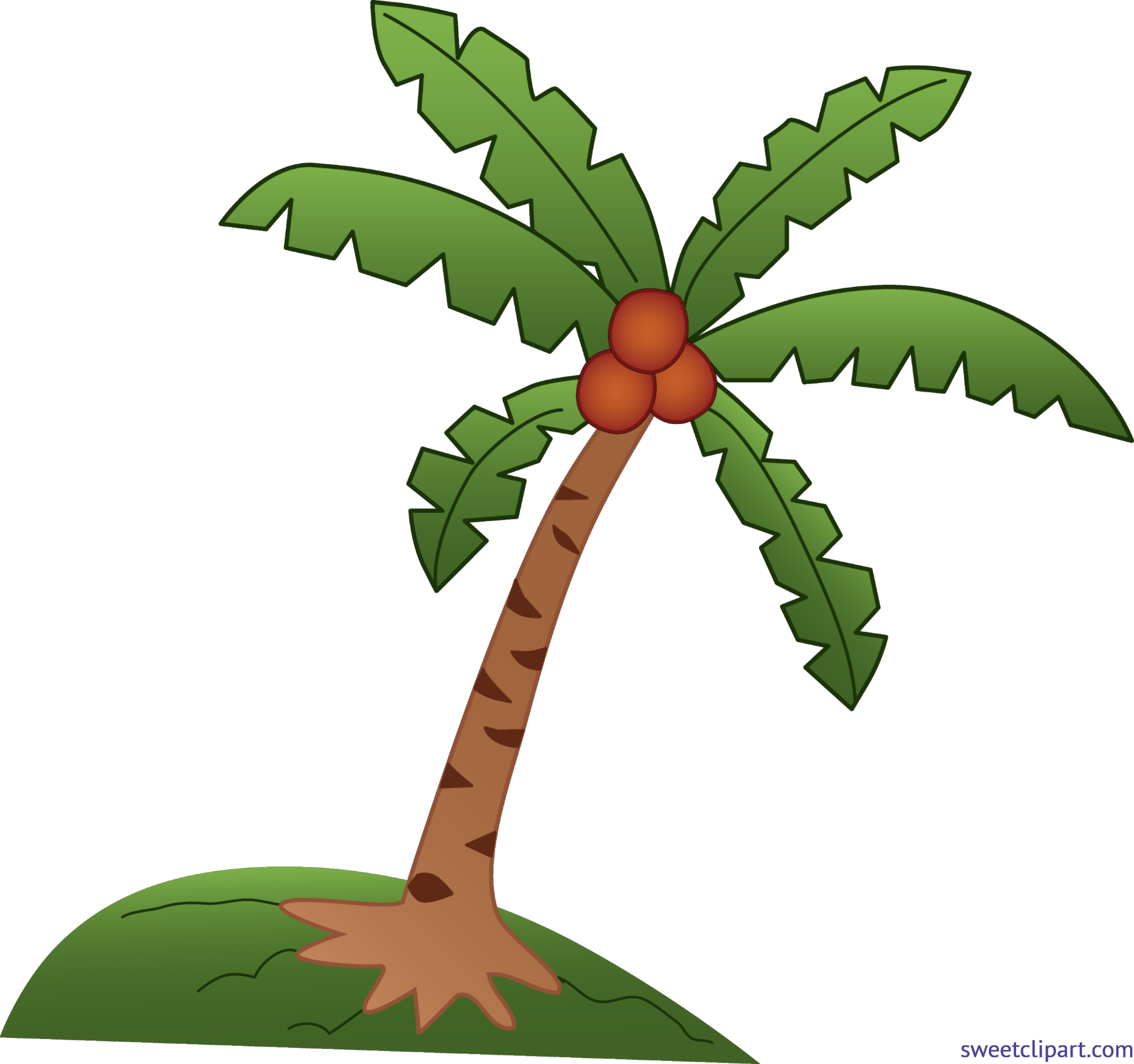 Coconut Tree Clip Art - Coconut Tree Clipart (5721x5369), Png Download