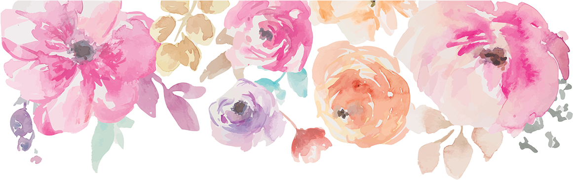 Most Initiative - Watercolor Flower Border Png (1160x380), Png Download