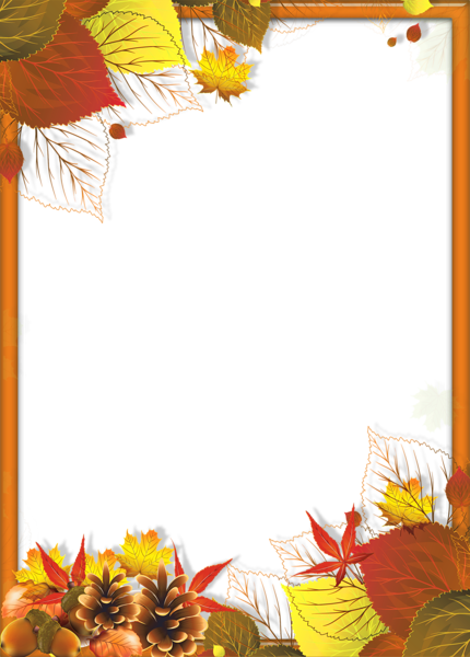 Leaf Crafts, Fall Crafts, Christmas Frames, Borders (430x600), Png Download