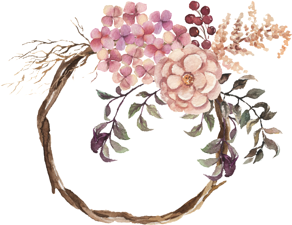Este Fondos Es Vides Corona Acuarela Pintada A Mano - Watercolor Painting (1024x1024), Png Download