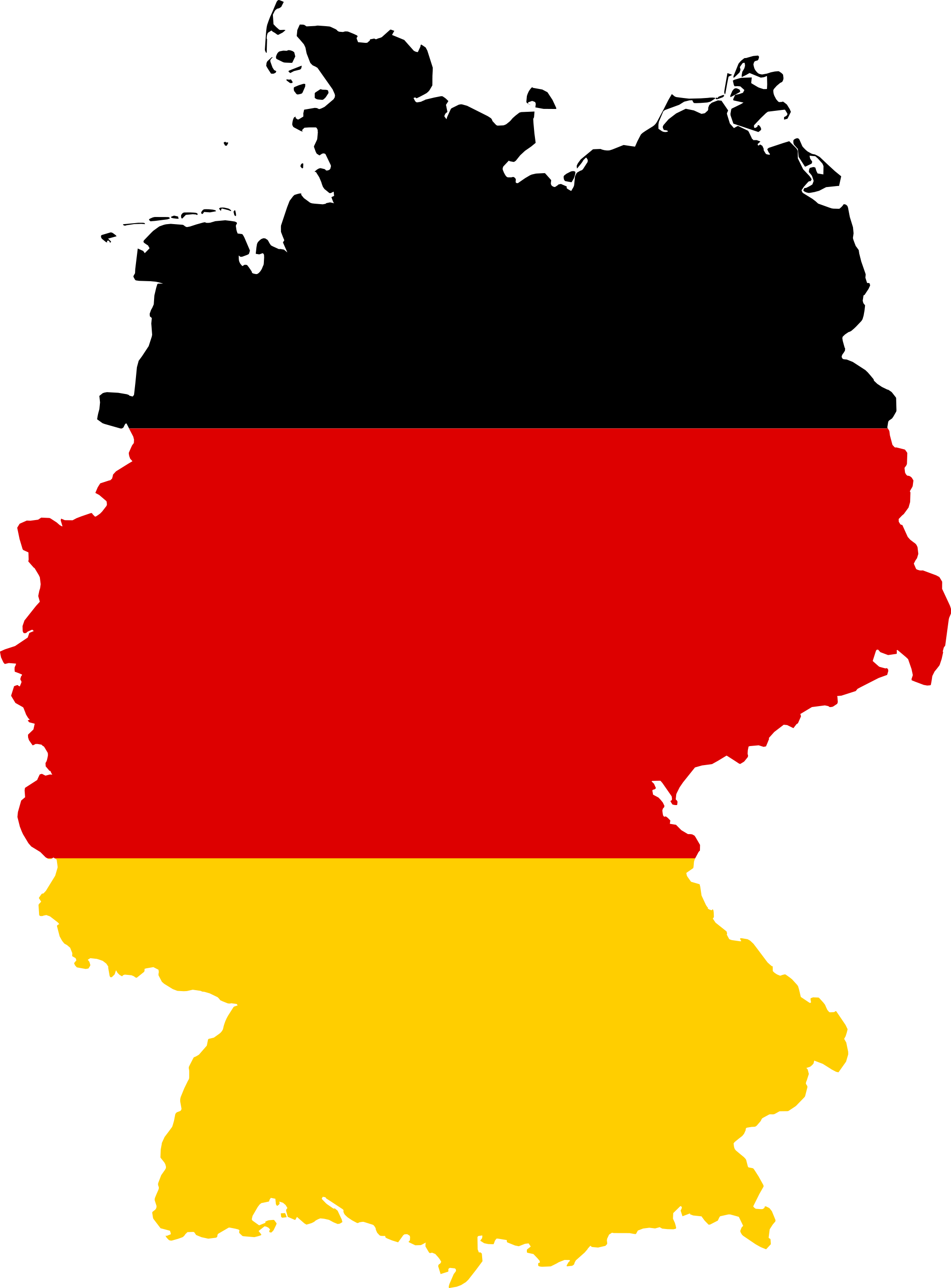 Germany Europe, News Germany, Germany Travel, Flag - German Flag In Germany (2000x2707), Png Download