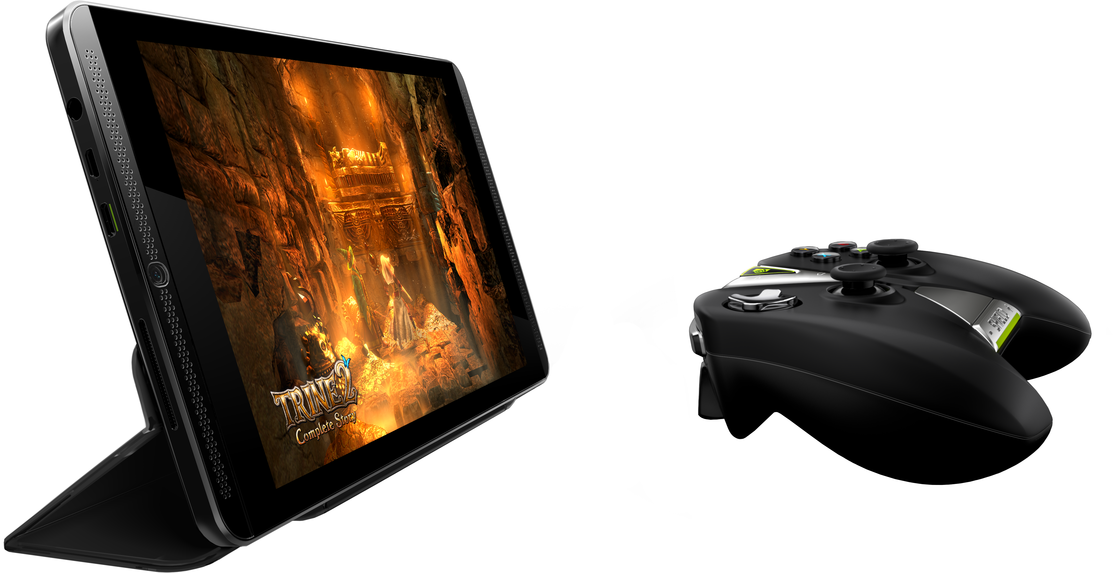 Shield Tablet, Cover, And Wireless Controller, Used (5550x3078), Png Download