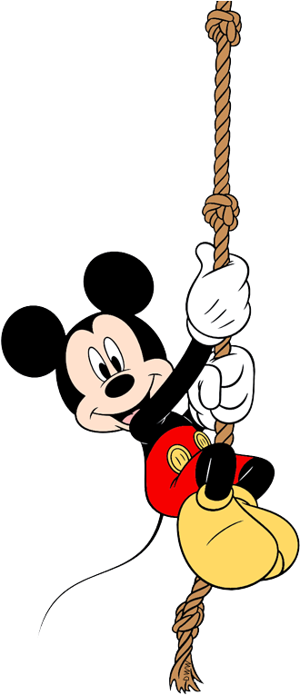 Disney's Mickey Mouse - Mickey Na Corda (339x766), Png Download