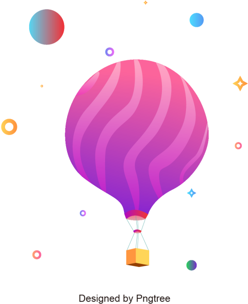 Hand-drawn Cartoon Balloon Background, Hand Painted, - Illustration (640x640), Png Download
