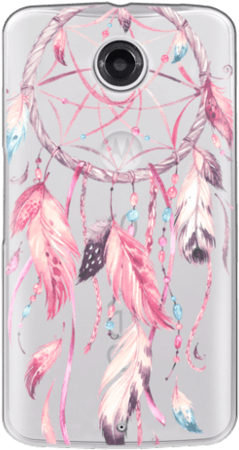 Watercolor Pink Dreamcatcher Feather Dream Catcher - Dream Catcher On Invitations Birthday (300x547), Png Download