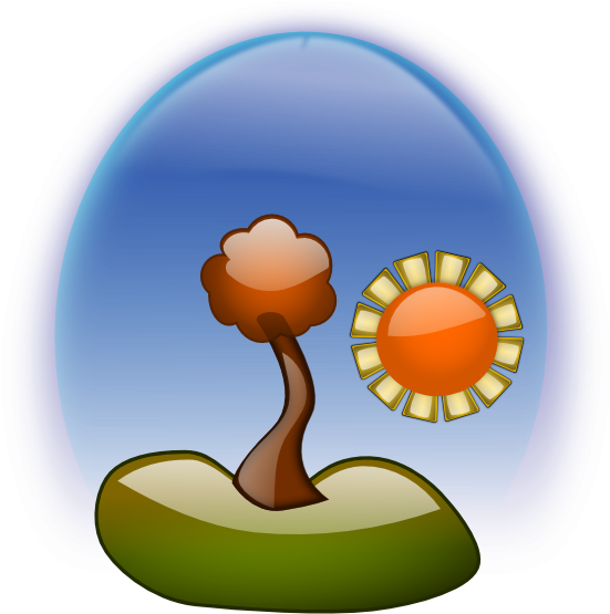 Blue Sky Sun Shine Clip Art At Clker - Clip Art (552x594), Png Download