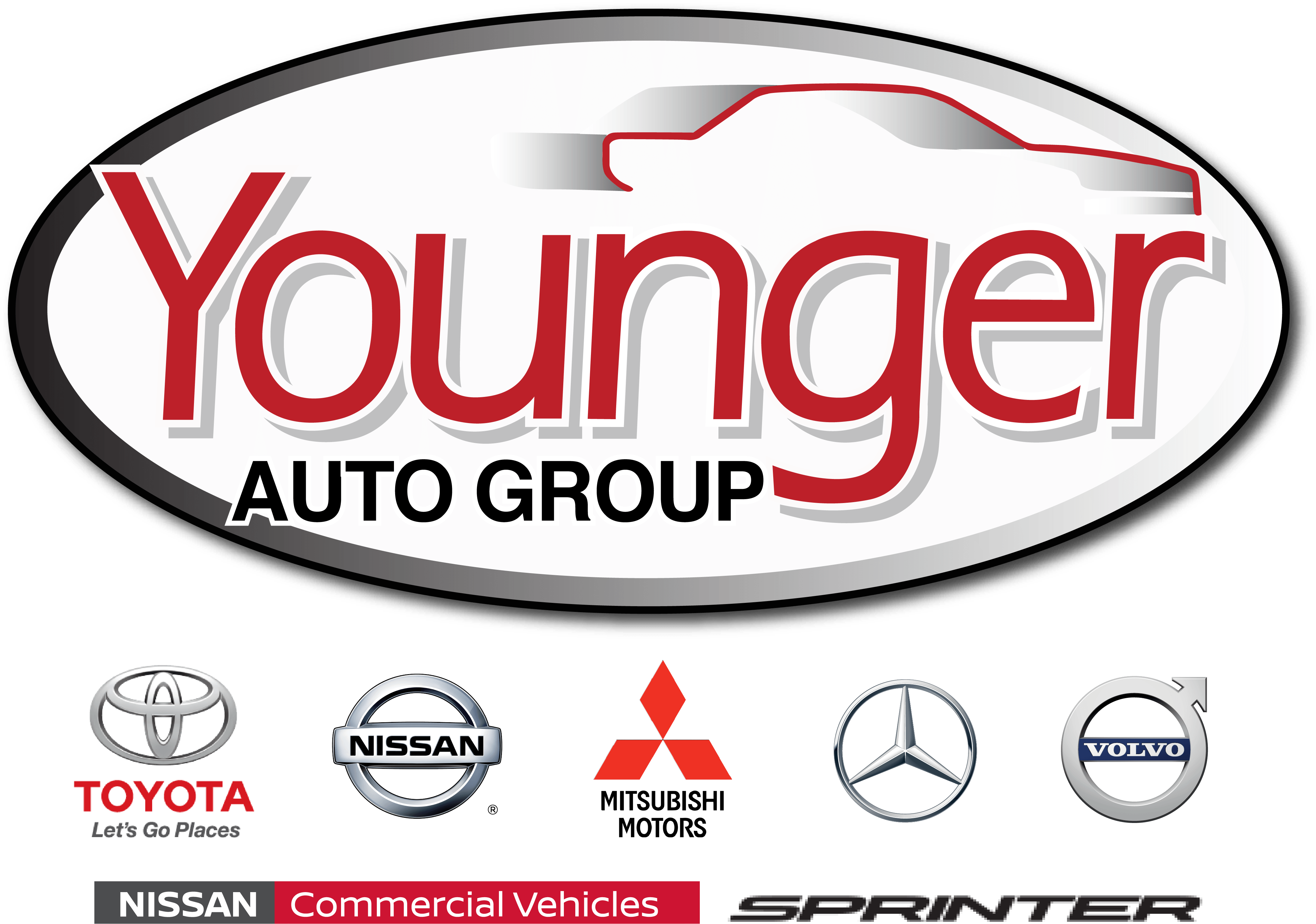 Younger Toyota - Younger Nissan (4393x3080), Png Download