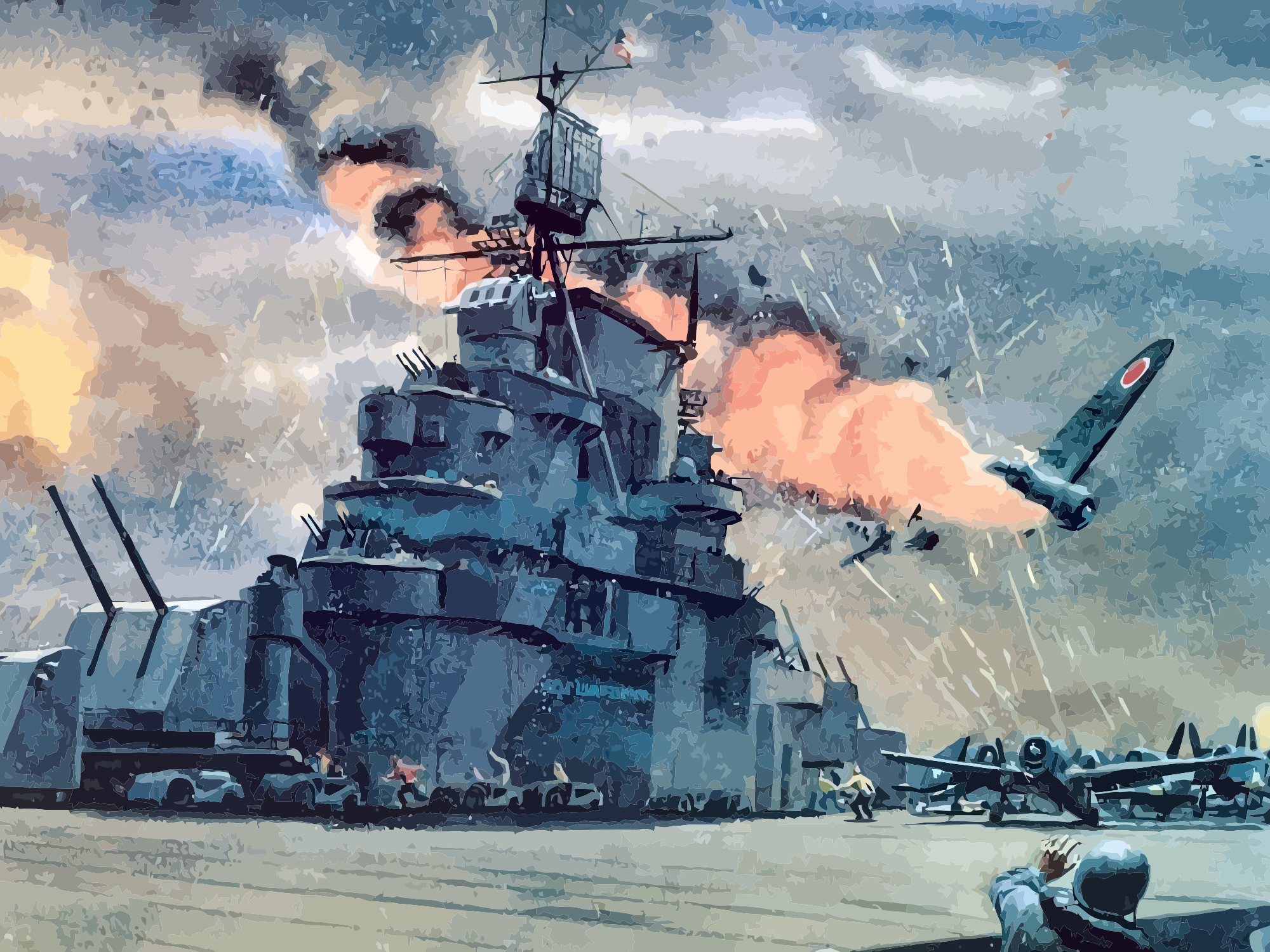 Open - Kamikaze Ww2 (2000x1500), Png Download
