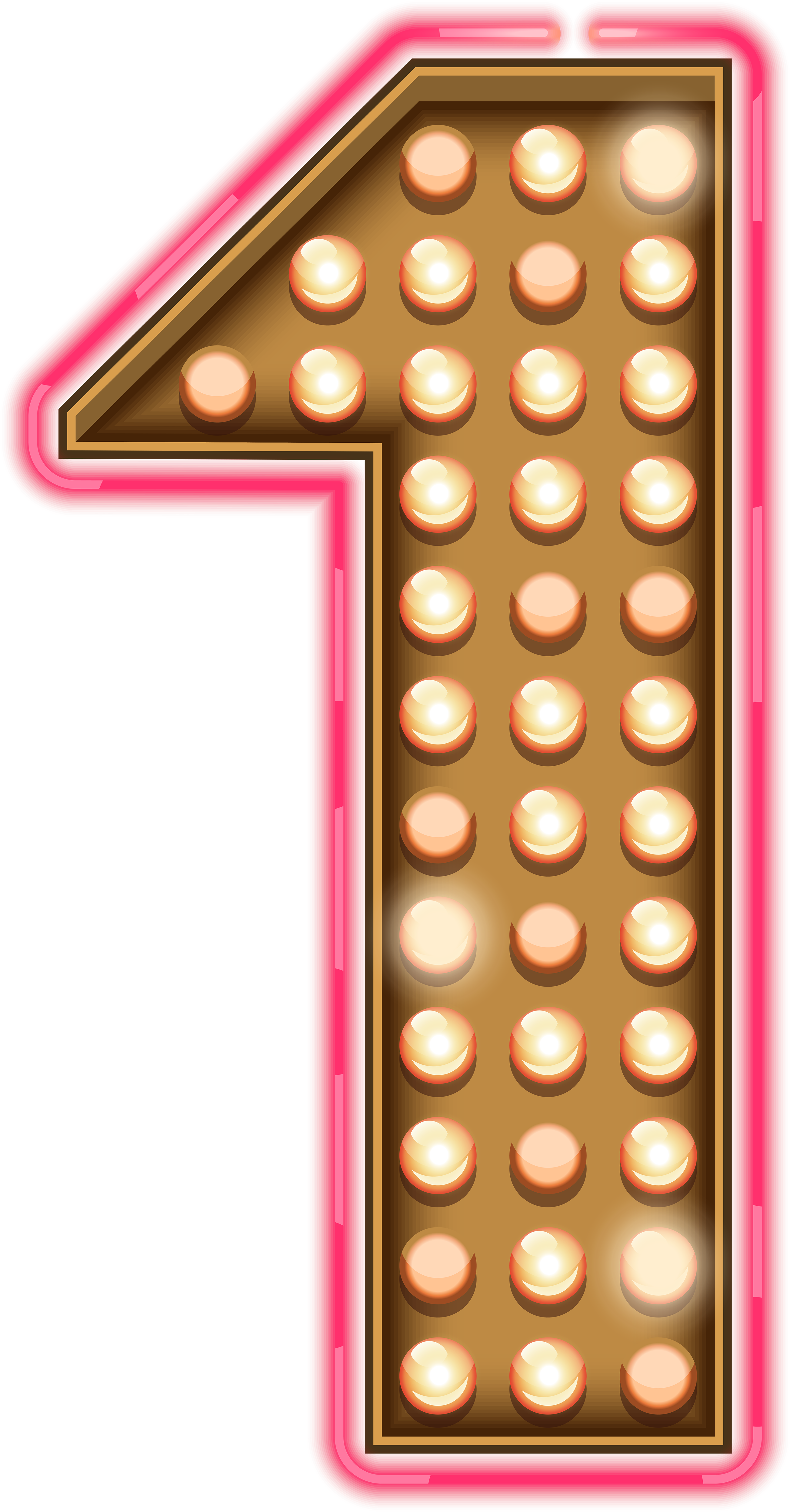 Number Number, Neon Lighting, Art Images, Clip Art, - Numbers Neon Lights Png (314x600), Png Download