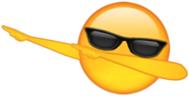 Report Abuse - Dab Emoji Transparent Background (629x319), Png Download