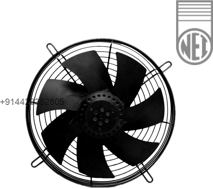 14 Inch Single Phase Round Framed Hi Cool Axial Fan - Emblem (800x800), Png Download