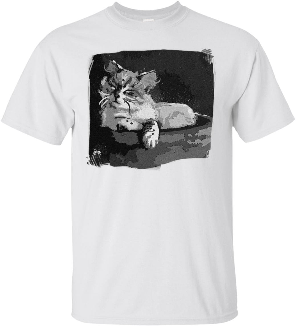 Watercolor Cat, Gray Style - Clothing (1155x1155), Png Download