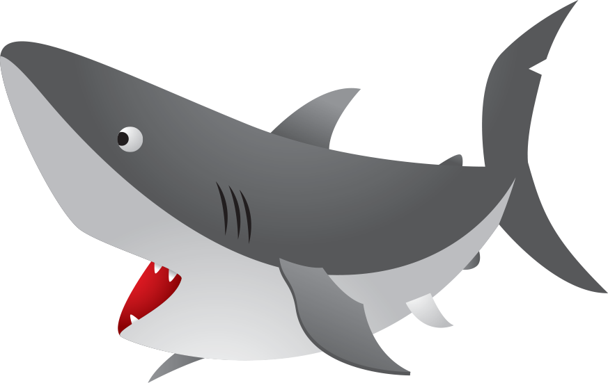 Fish With Shark Fin Clipart - Imagenes De Animales Acuaticos Animados (873x551), Png Download