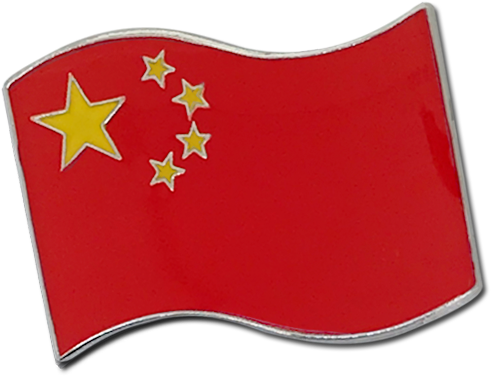 Chinese Flag Badge By School Badges Uk - Chinese Flag Badge (500x500), Png Download