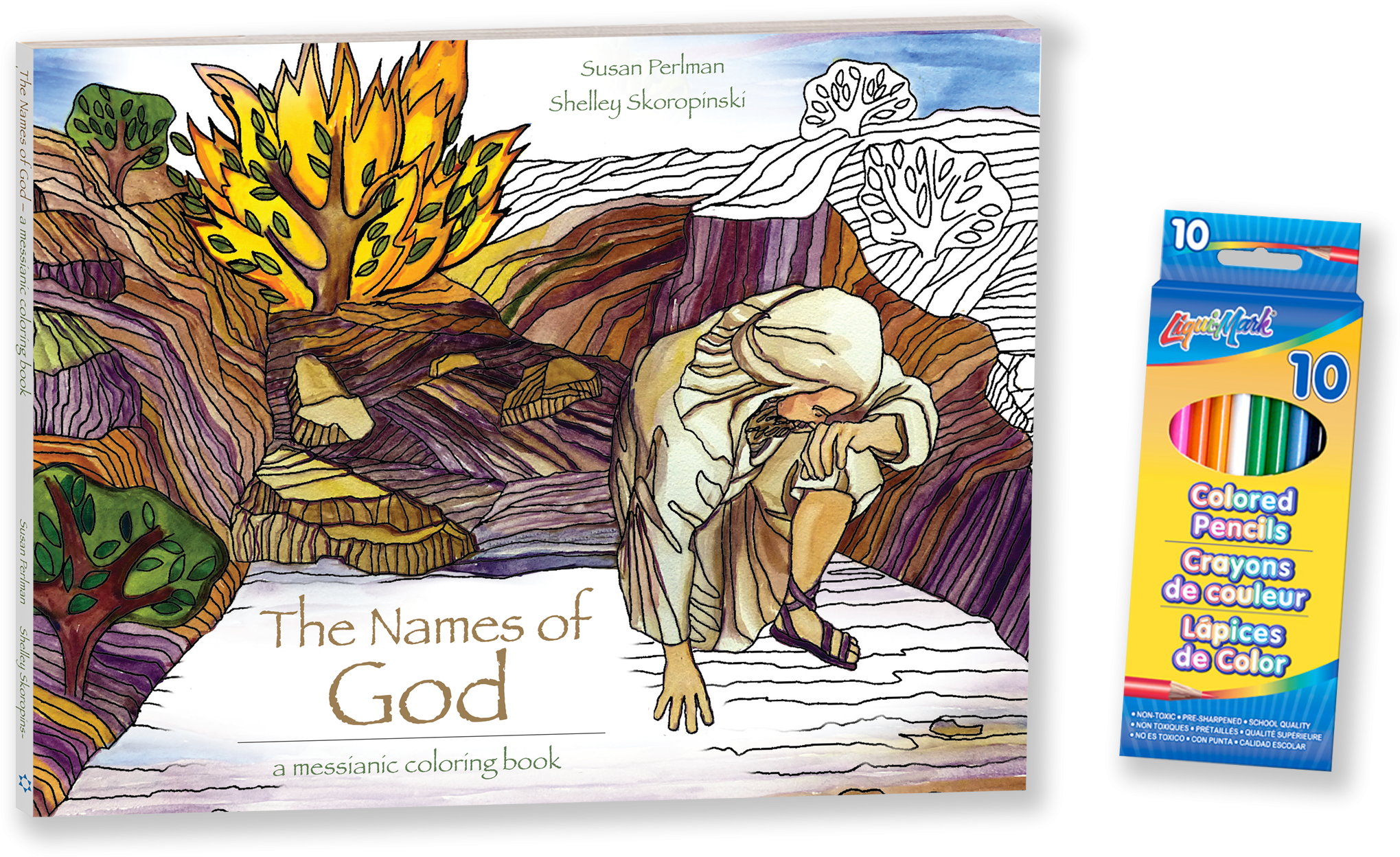 Quick Overview - Floral Wonders Coloring Book And Colored Pencils Set (2158x1411), Png Download