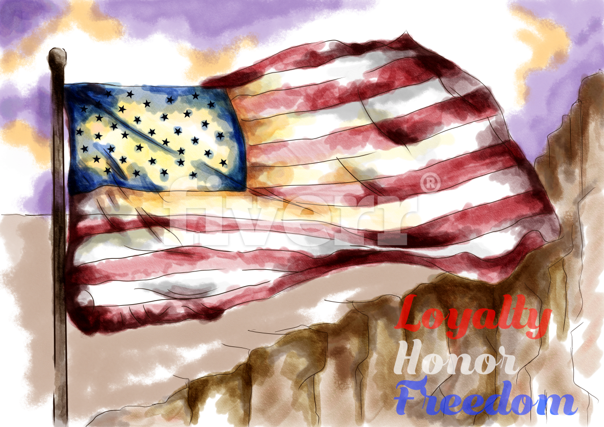 Flag Of The United States (1200x848), Png Download