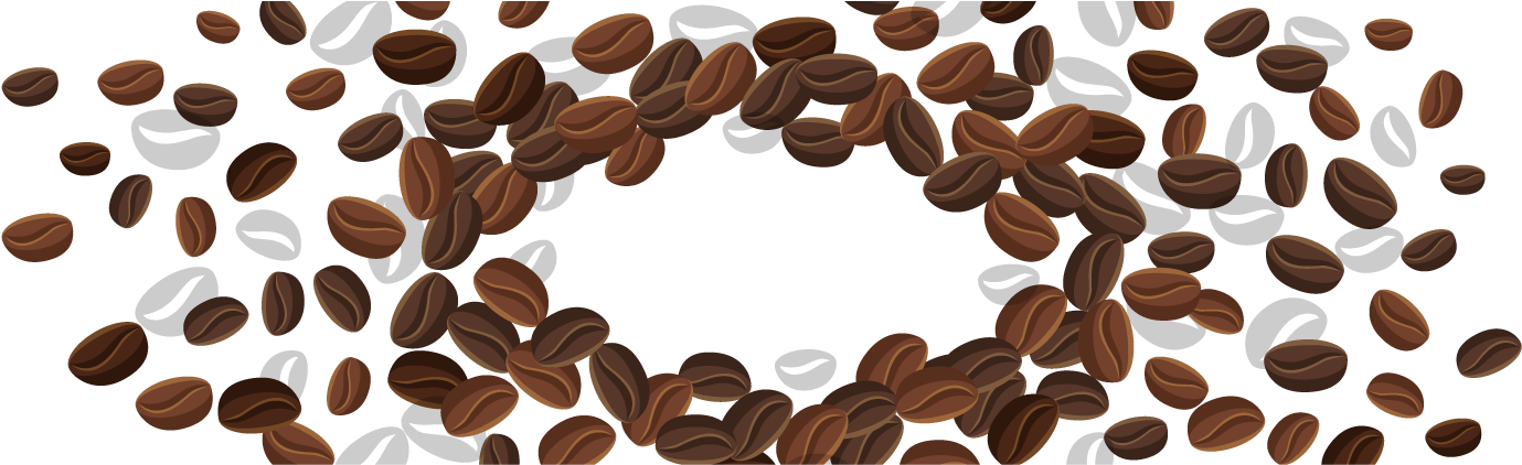 Coffee Beans Png Transparent Free Images Png Only - Cafe (1437x542), Png Download