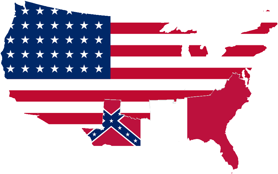 United And Confederate States - Rebel 2nd Confederate 3'x 5' Flag (913x572), Png Download
