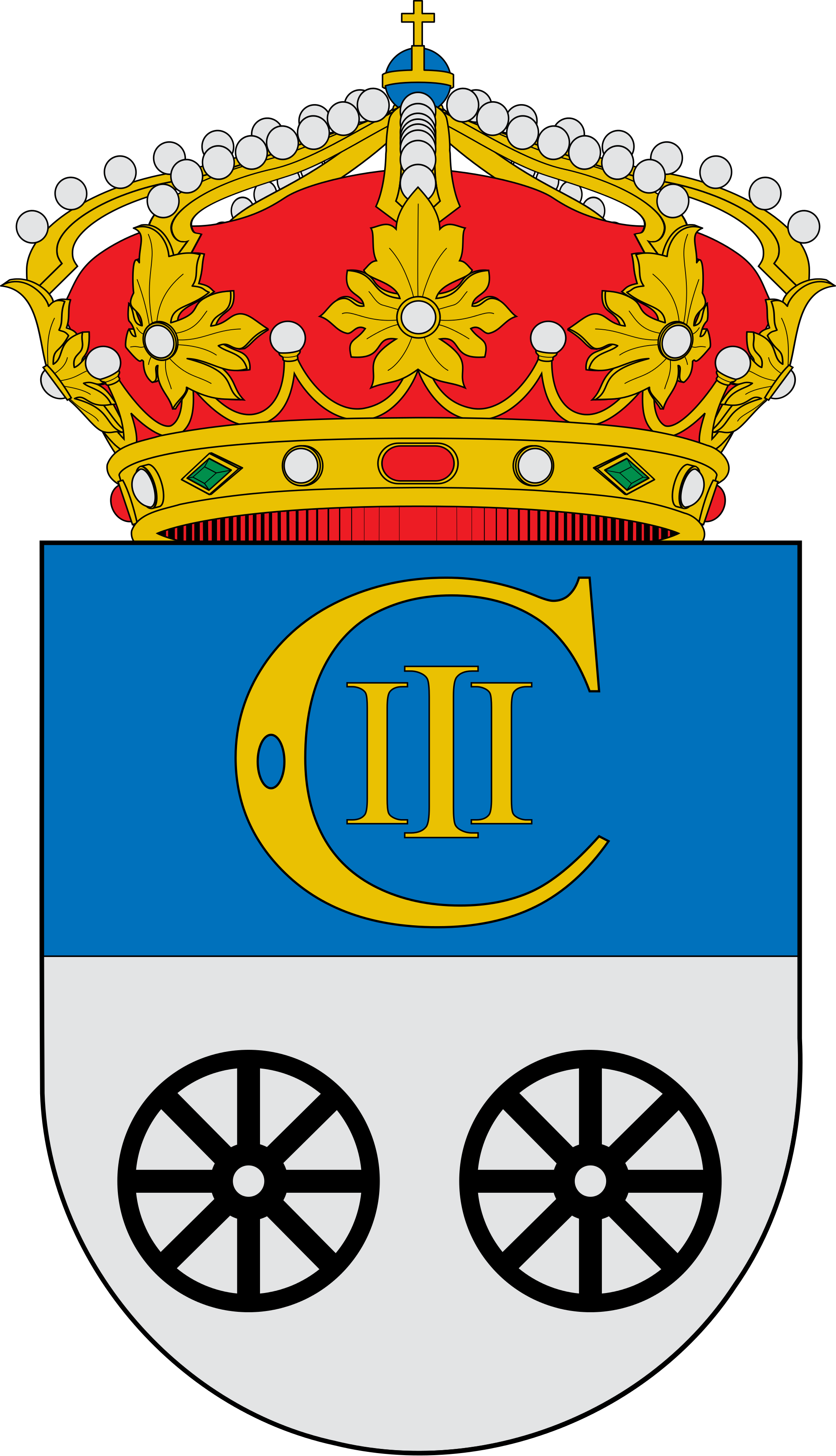 Open - Escudo Alcala Del Jucar (2000x3484), Png Download
