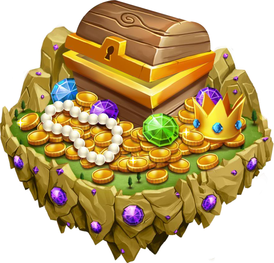 Island Treasure 1 - Dragon City (876x841), Png Download