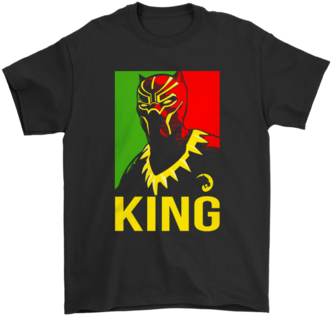 Marvel Black Panther King Of Wakanda Shirts T Shirt - Fandom Shirts (394x394), Png Download