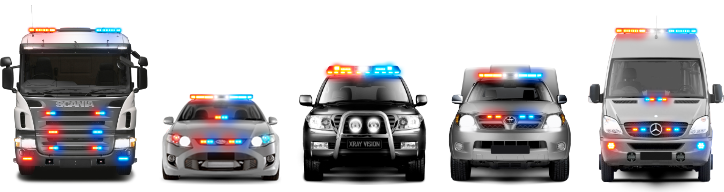 Ems-vehicles - Xray Vision Driving Light Mount (724x192), Png Download