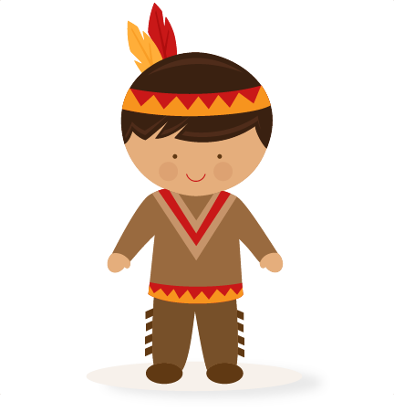 Thanksgiving Boy Native American Svg Scrapbook Cut - Native American Boy Clipart (432x451), Png Download