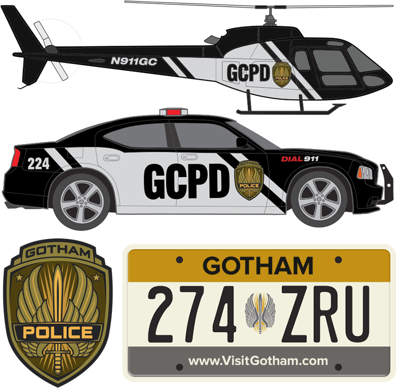 Gothampolice2 (800x811), Png Download