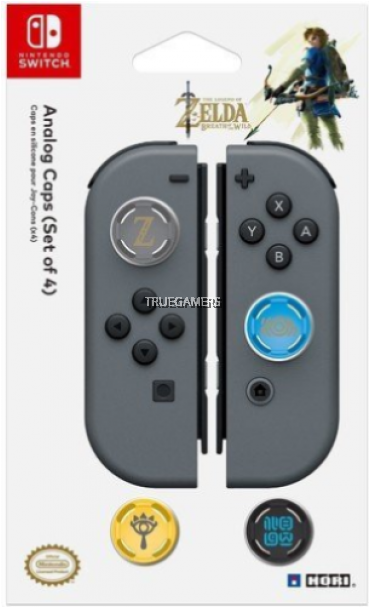 Switch Zelda Breath Of The Wild Analog Caps - Hori Nintendo Switch Zelda Breath Of The Wild Starter (540x606), Png Download