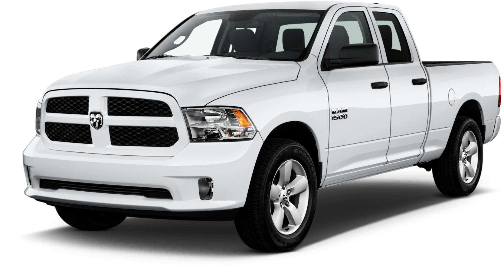 Clip Art Of A Red Dodge Ram Pickup Truck With Tinted - 2017 Ram 1500 Express Crew Cab (1920x1275), Png Download