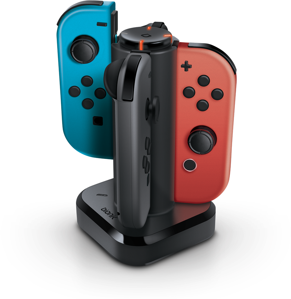 Tetra Power Charge Dock For Four Joy-con Controllers - Nintendo Switch - Quad Port Charging Dock For Joy-con (1000x1000), Png Download