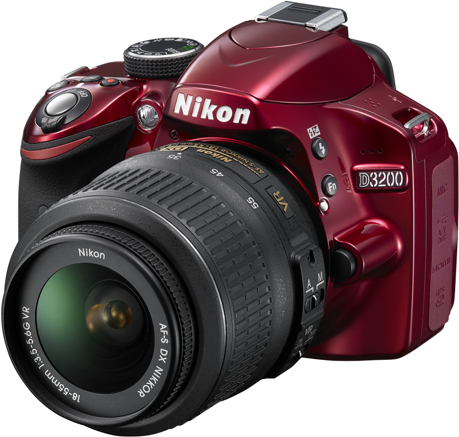 Nikon D3200 Digital Slr Camera Nikon 18-105mm Vr Lens - Nikon D3200 - Digital Camera - Slr (1200x900), Png Download