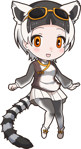 Ring-tailed Lemur - Kemono Friends Lemur (275x506), Png Download