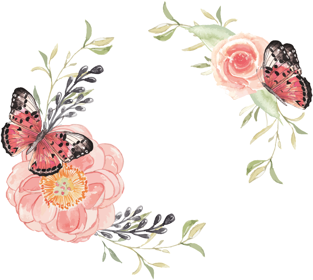 Vector Watercolor Butterfly Vector - Flowers & Butterflies #3 Backpack By Julianarw (1024x1024), Png Download