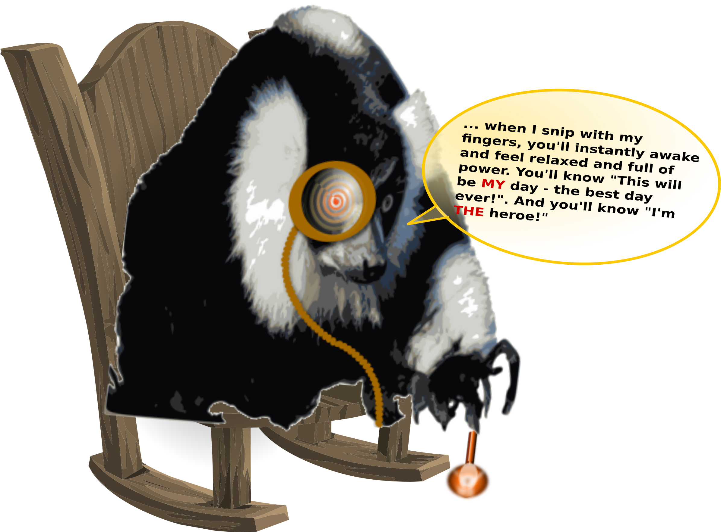 This Free Icons Png Design Of Lemur Hypnotising More (2400x1797), Png Download