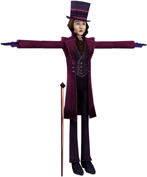 Download Zip Archive - Willy Wonka Mmd (750x650), Png Download