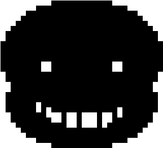 Creepy Sans Head - Musically Coloring (510x410), Png Download