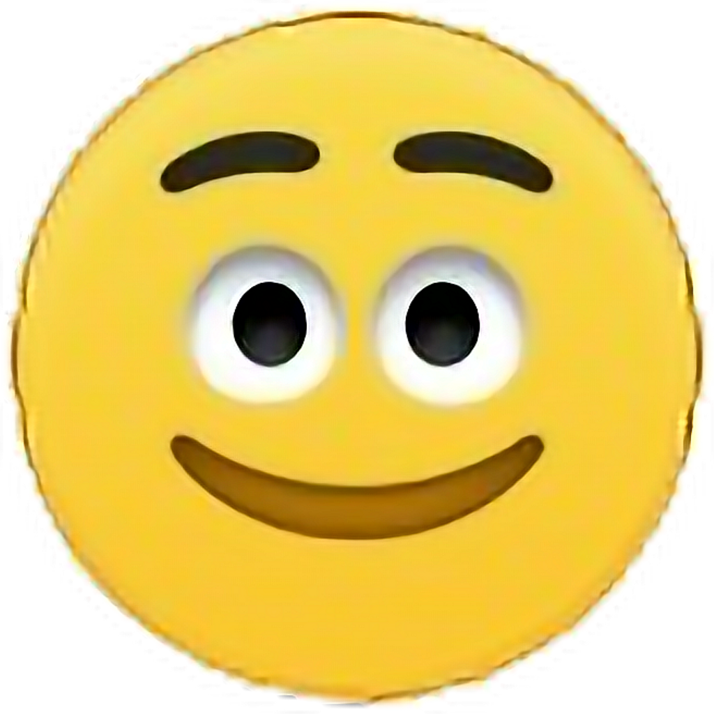 Smile Emoji Emojistickers Emotions Emoticon - Emoticon (1024x1024), Png Download