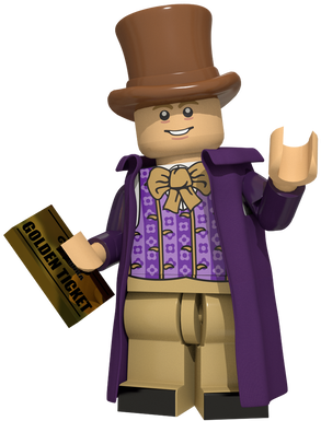 Lego Willy Wonka Minifigure (498x384), Png Download