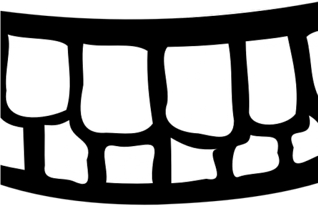Creepy Smile Cliparts - Teeth Clip Art (640x480), Png Download