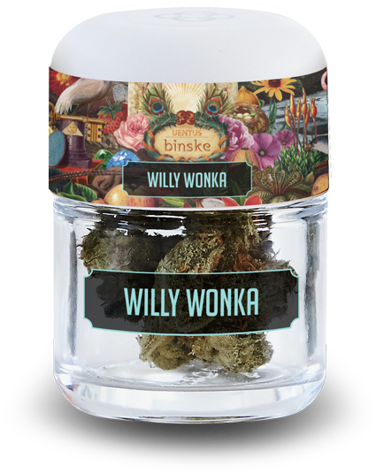 Wind Willy Wonka Flower 1a - Pint Glass (673x741), Png Download