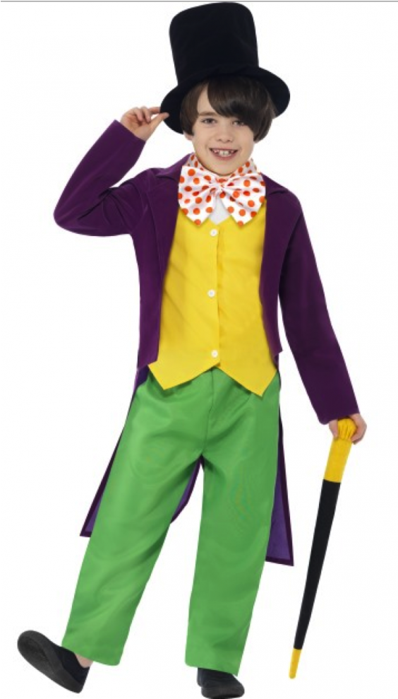 Willy Wonka Fancy Dress (988x988), Png Download