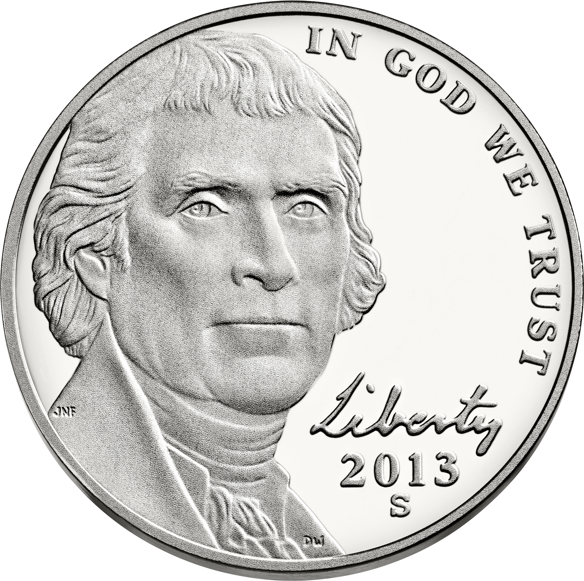 Moneda De 5 Centavos De Estados Unidos - Thomas Jefferson Nickel (1200x1200), Png Download
