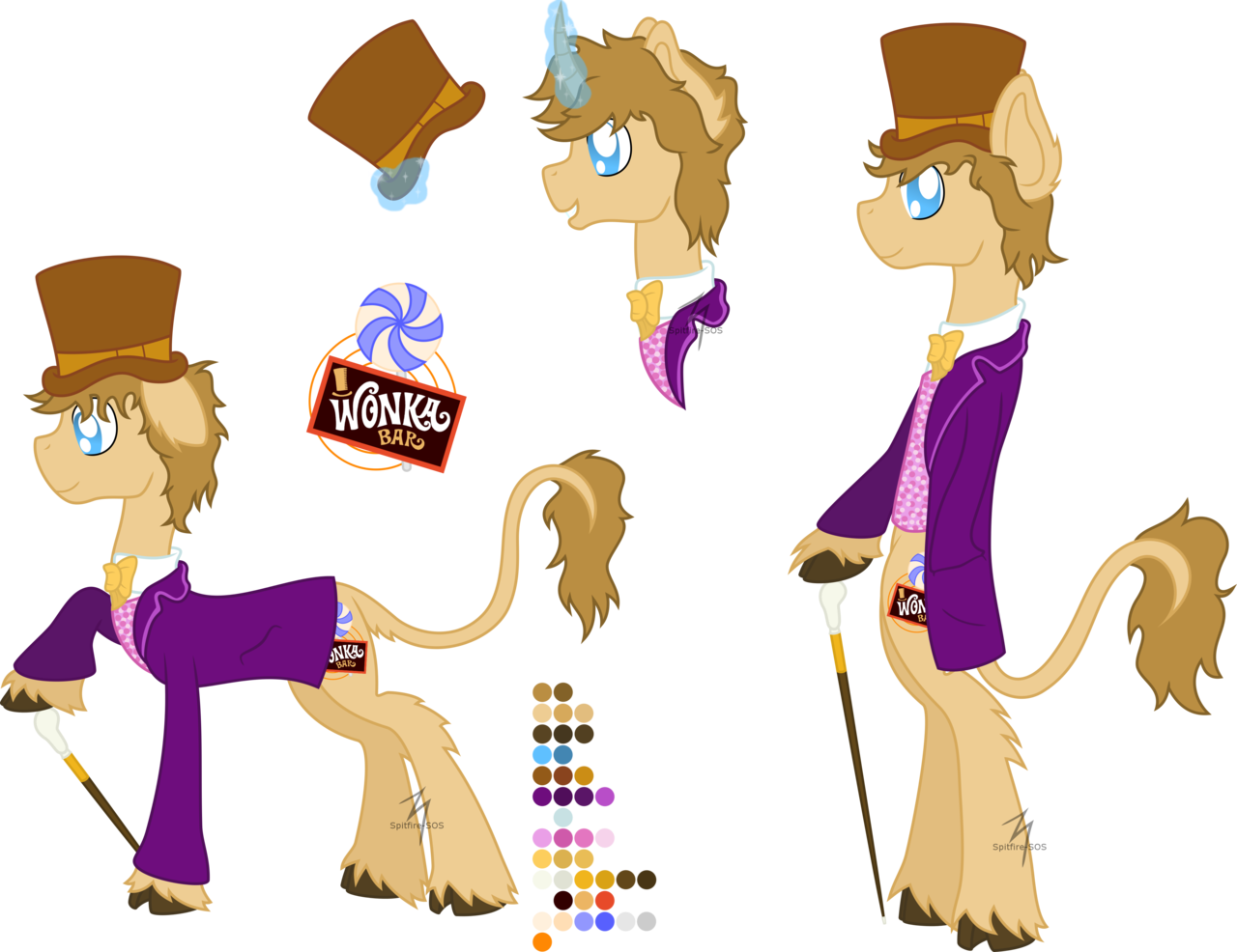 Spitfire-sos, Classical Unicorn, Cloven Hooves, Leonine - Wonka Bar (1280x986), Png Download