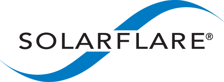Solarflare Logo-standard - Solarflare Flareon Sfn7042q Dual-port 40gbe Qsfp+ Pcie (750x276), Png Download