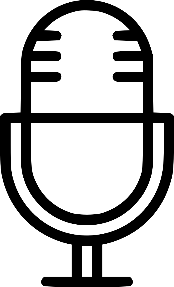 Microphone Sound Recorder Audio Comments - Microfone Mudo Png (596x980), Png Download