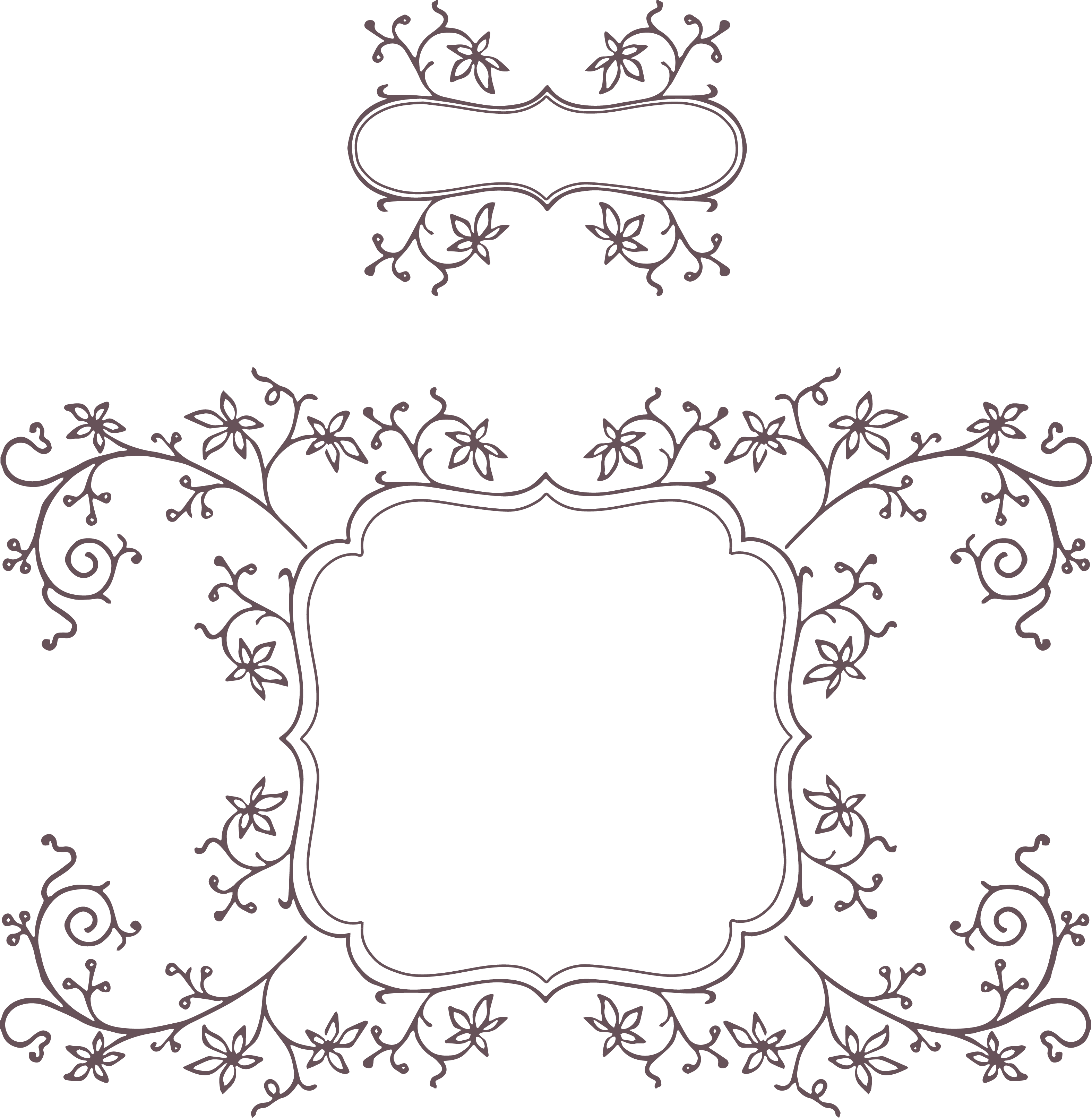 Download Vintage Ornaments For Making Labels - Label (3149x3224), Png Download